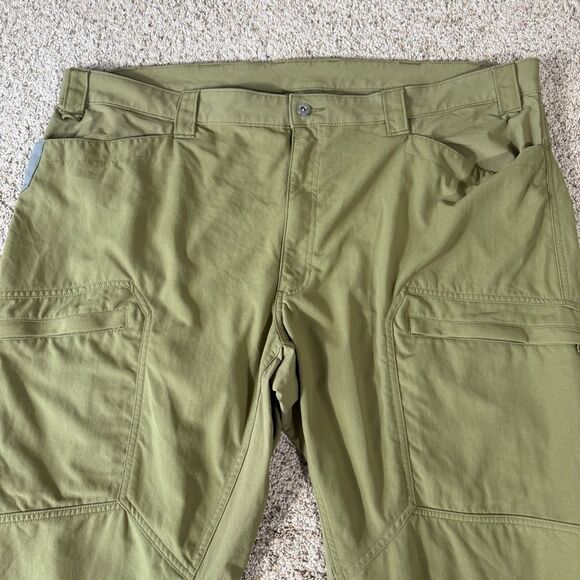 Duluth Trading Alaskan Hardgear Quickhatch Mens Outdoor Green Cargo Pants 48X30 - Picture 5 of 13